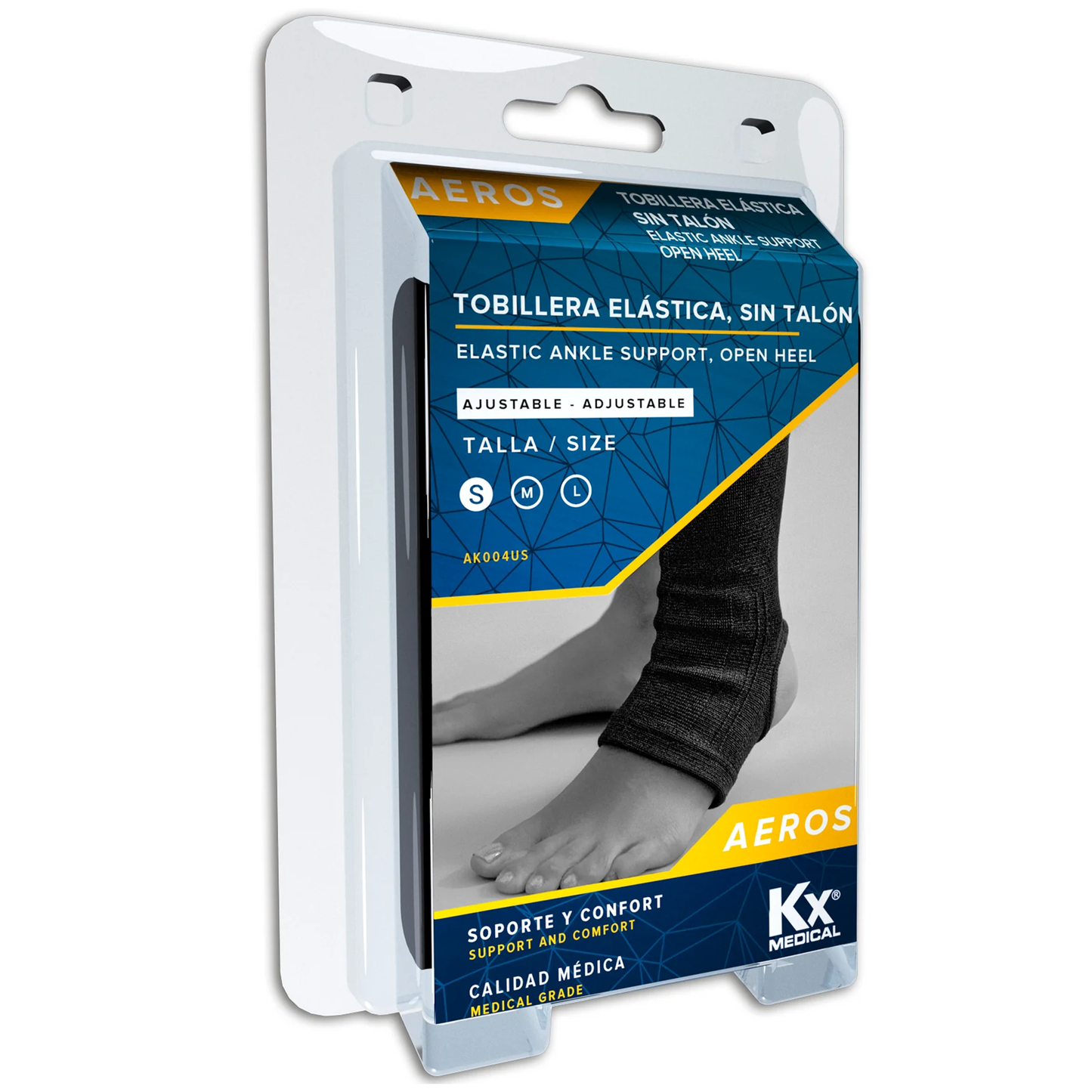 Tobillera Elástica 2 Vías (S AK004US, M AK005US y L AK006US)