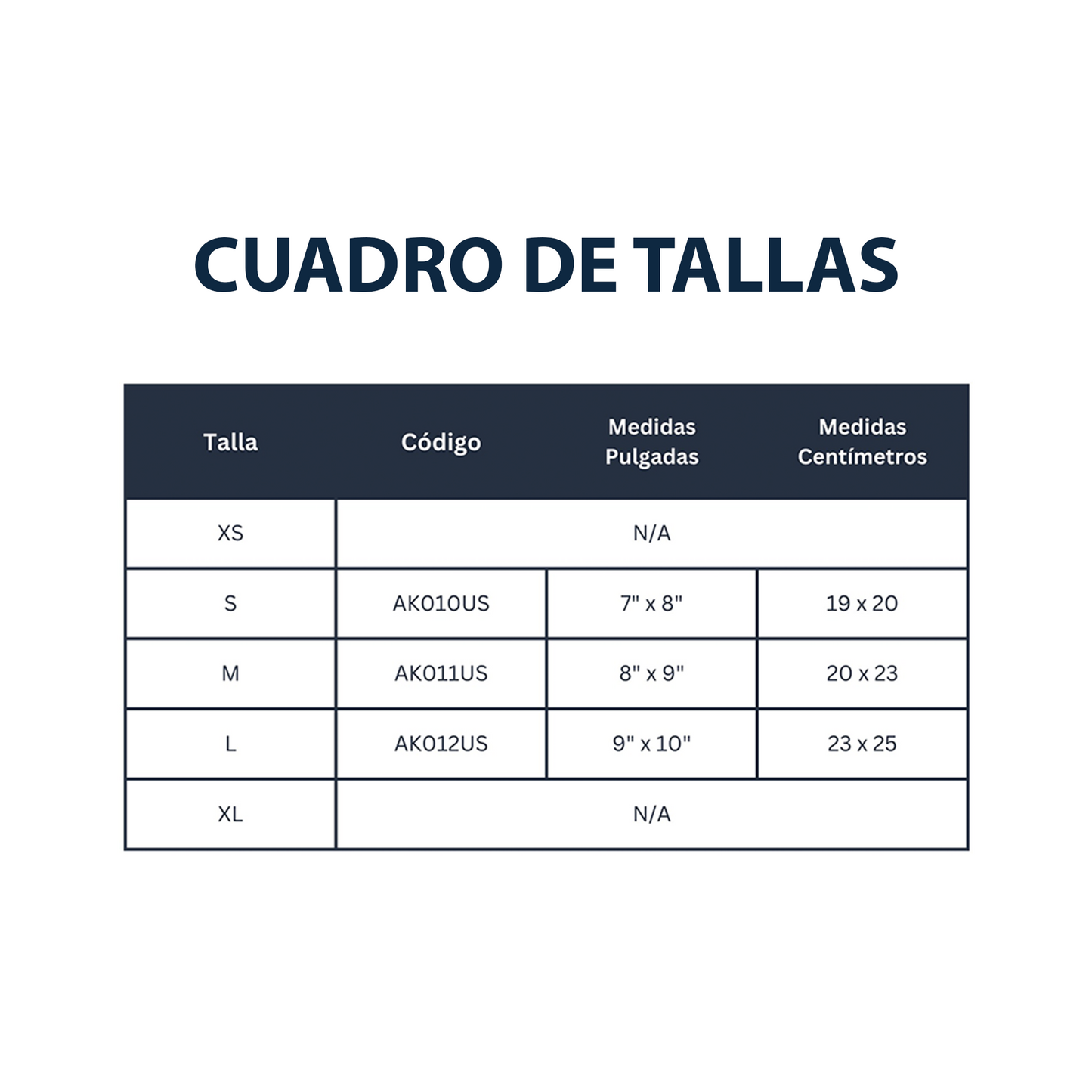 Tobillera de Neopreno Ajustable (S AK010US, M AK011US, y L AK012US)
