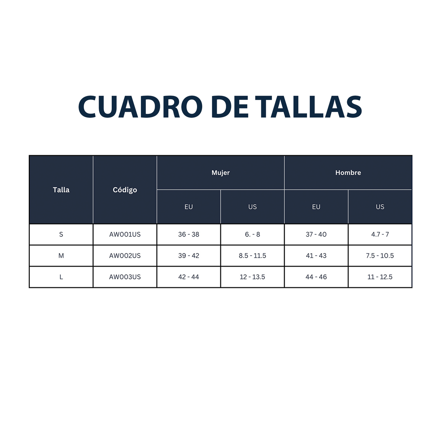 Bota Ortopédica Inmovilizadora (S AW001US, M AW002US y L AW003US)