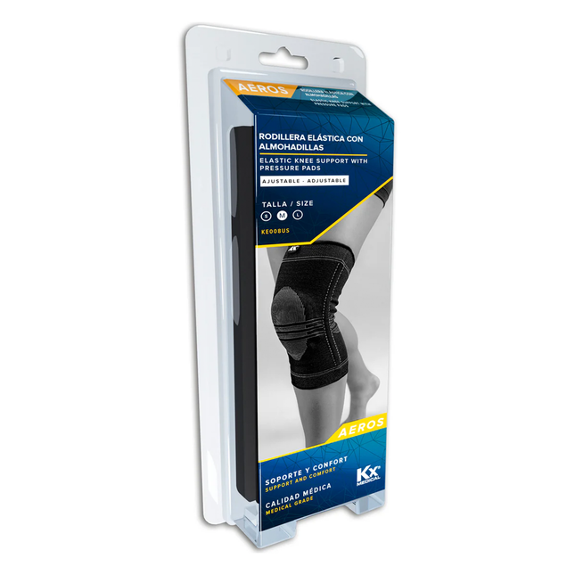 Rodillera Elástica con Almohadilla de Silicona