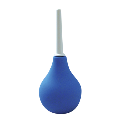 Pera Rectal de 275 ml en PVC Azul