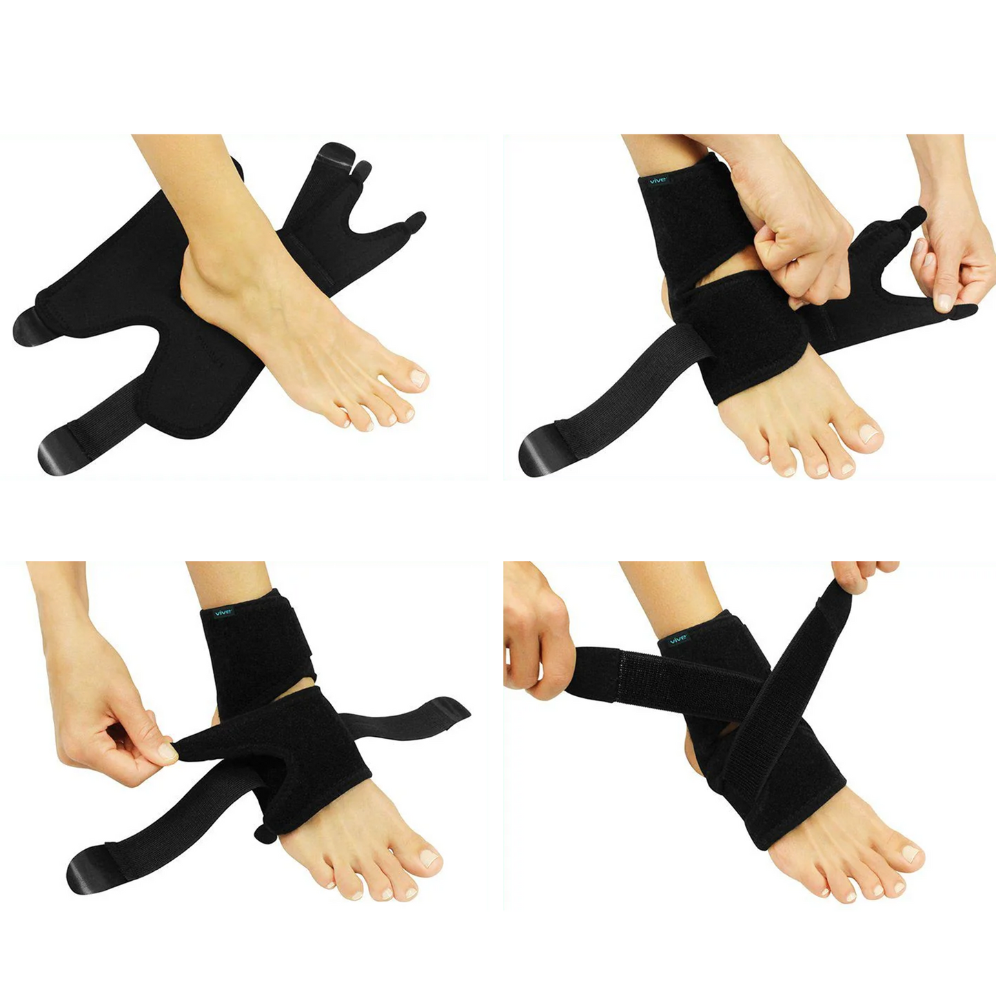 Tobillera de Neopreno Envoltura en 8 Ambidiestra (SUP1057BLK)