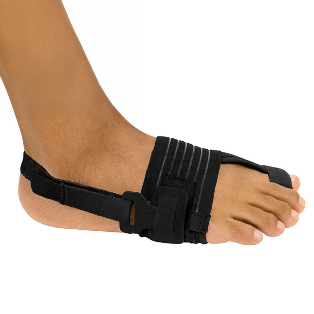 Corrector de juanete para pie completo con férulas intercambiables en color negro