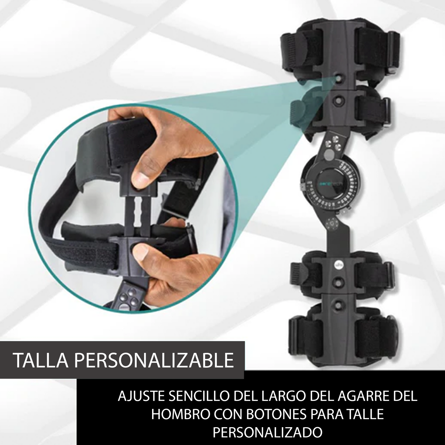 Férula para Codo con Rango de Movimiento (Derecha SUP2069BLKR, Izquierda SUP2069BLKL)
