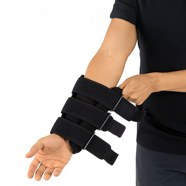 Estabilizador de Codo con Férulas y Correas Negra