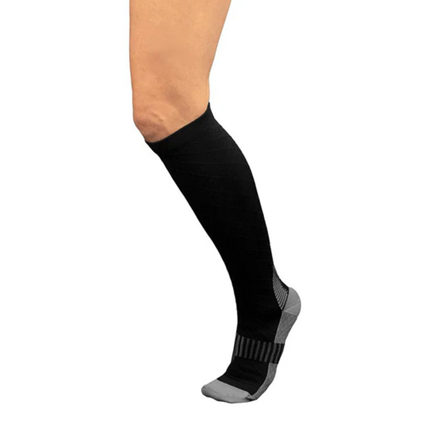 Medias de Compresión Deportiva Color Negro (S SUP3012BLKS, M SUP3012BLKM, L SUP3012BLKL)