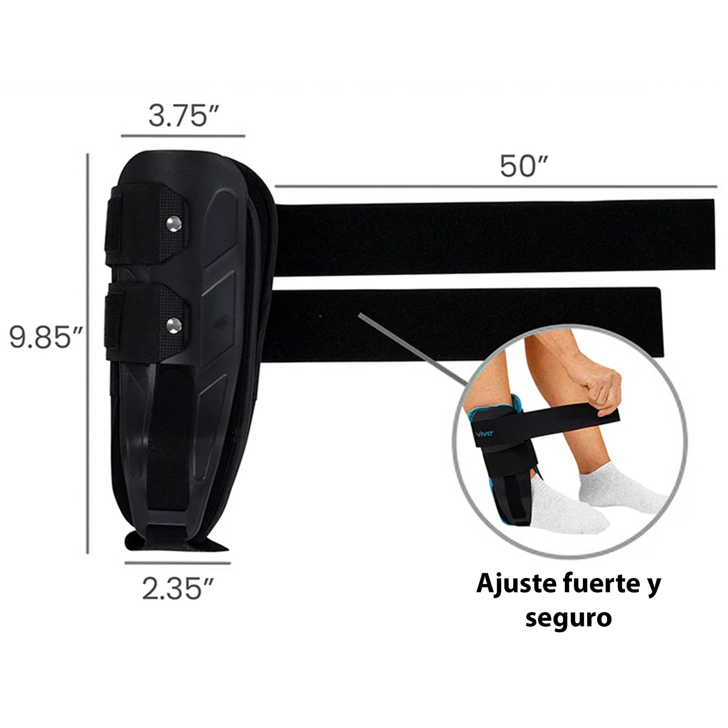 Estabilizador de Tobillo con Aire y Gel de 9” (SUP3026BLK9)