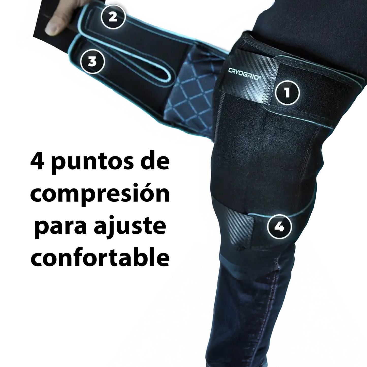 Rodillera térmica con compresas de gel (SUP3050)