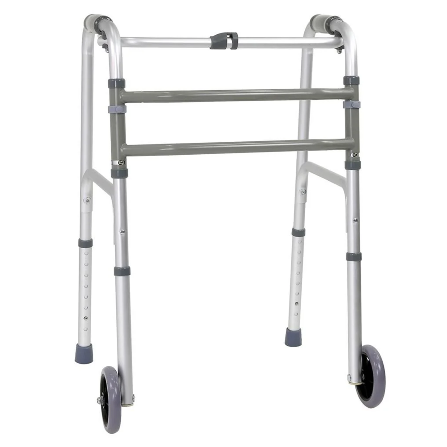 Andadera Plegable de Dos Botones con Ruedas Grandes (WA012US)