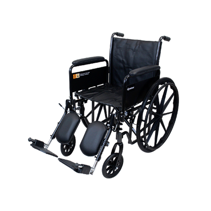 Silla de Ruedas de 18" DynaRide S2 con Reposabrazos Desmontables y Reposapiés Elevables