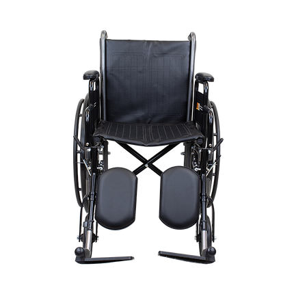 Silla de Ruedas de 20" DynaRide S2 con Reposabrazos Cortos Desmontables y Reposapiernas Elevables – Dynarex