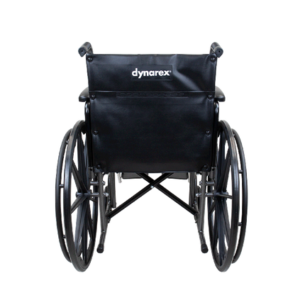 Silla de Ruedas de 20" DynaRide S2 con Reposabrazos Cortos Desmontables y Reposapiernas Elevables – Dynarex