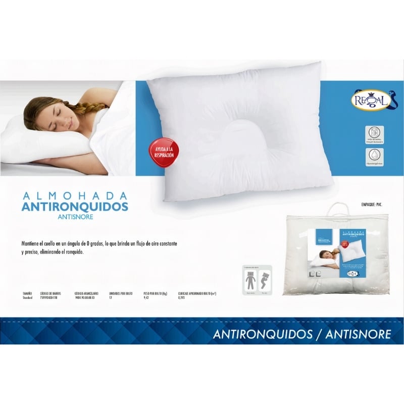 Almohada Antirronquidos (AMS004TM) – TodoMed Costa Rica