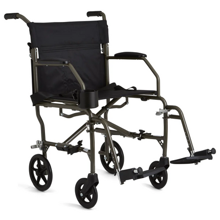 SILLA DE RUEDAS ANGOSTA DE ALUMINIO