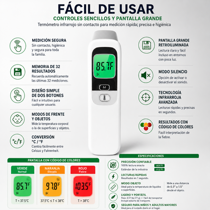 Termómetro infrarrojo
