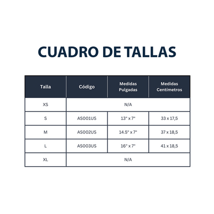 Cabestrillo para el Brazo tipo Malla (S AS001US, M AS002US, L AS003US)