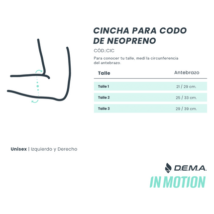 Cincha de neopreno para codo