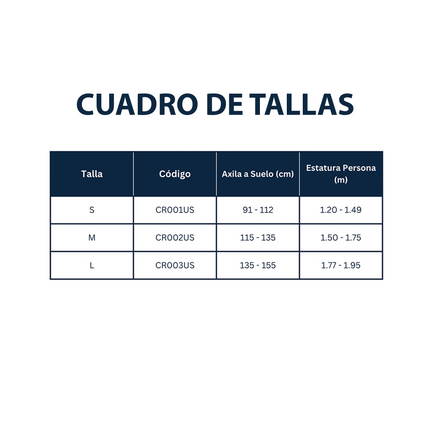 Muleta de Aluminio Diseño Liviano