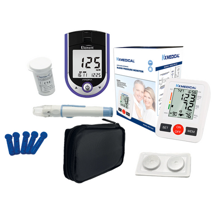 Combo de Monitoreo de Glucosa y Presión Arterial