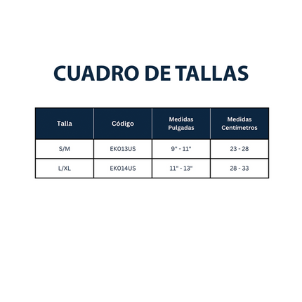 Soporte para Codo de Tenista (S a M EK013US y L a XL EK014US)