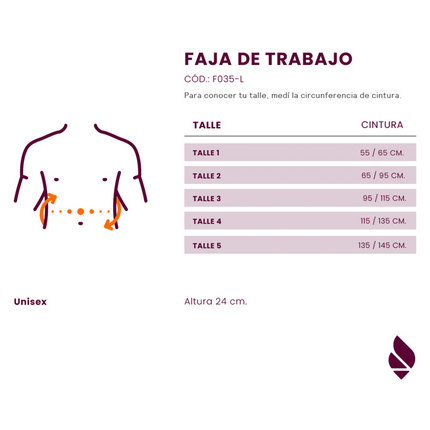 Faja de trabajo liviano