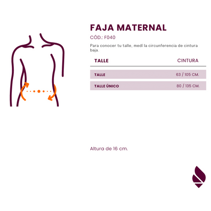 Faja maternal de talla universal