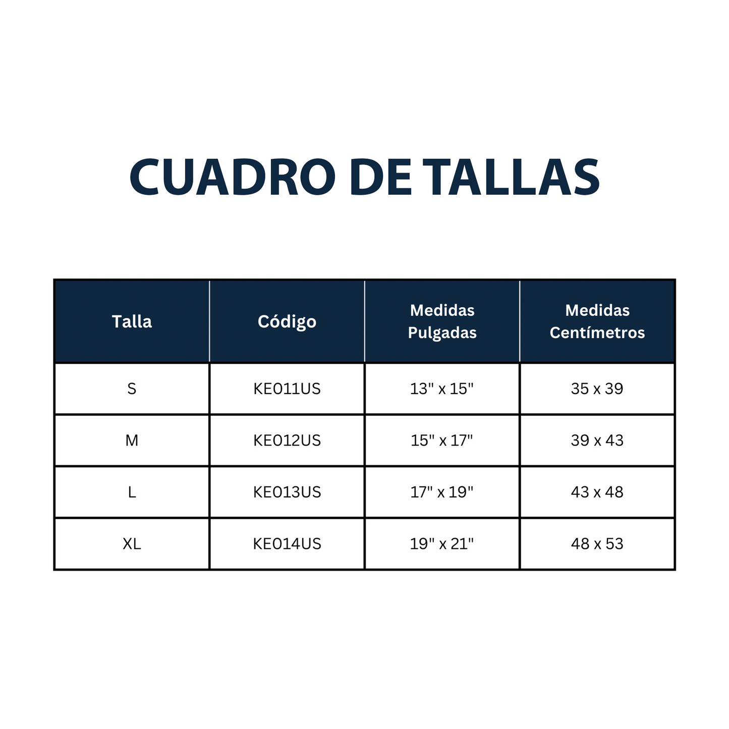 Rodillera Estabilizadora con Bisagra de Neopreno (S KE011US, M KE012US, L KE013US y XL KE014US)
