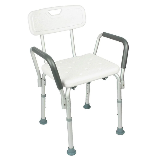 Silla de Ducha con Respaldar y Apoyabrazos (LVA1009)