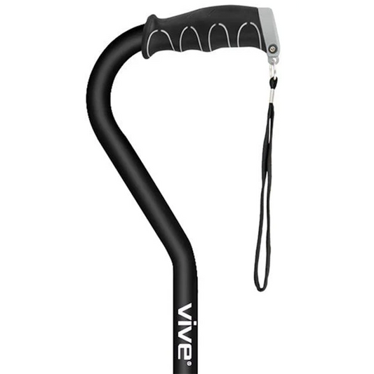 Bastón Ortopédico Ergonómico Ajustable Color Negro (MOB1002BLK)