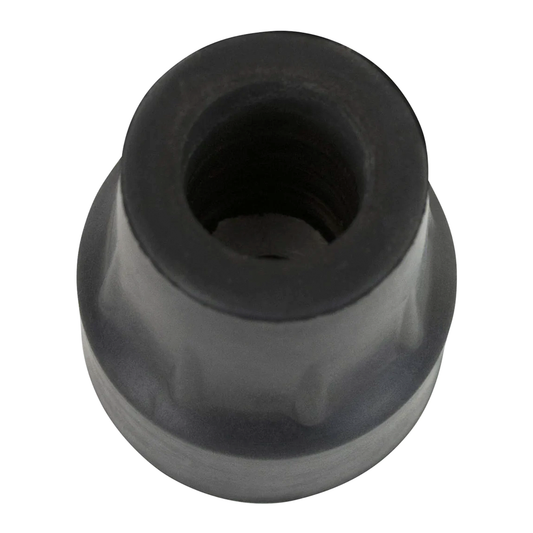 Punta de Goma para Bastón Color Negro – 2 Unidades (MOB1056BLKPAK2)