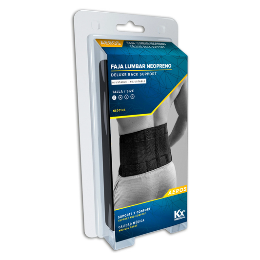 Faja Lumbar de Neopreno (S NS001US, M NS002US, L NS003US, y XL NS004US)