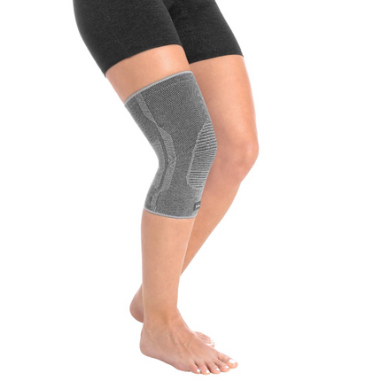 Rodillera deportiva en tejido 3D con silicona antideslizante