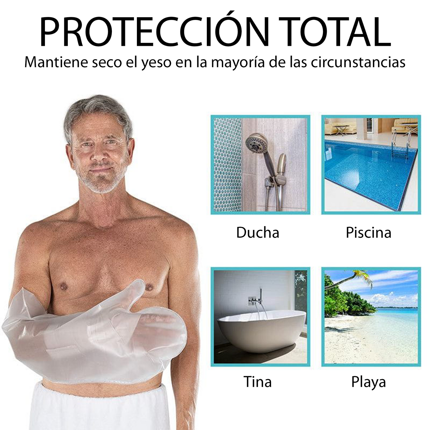 Cubierta Protectora Ligera para Brazo Enyesado ( TALLA L RHB2106LCLR)