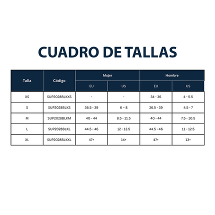 Bota Ortopédica Walker Larga 360 (S SUP2028BLKS, M SUP2028BLKM, y L SUP2028BLKL)
