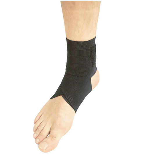 Tobillera Elástica Color Negro Ajustable Talla Única (SUP2065BLK)