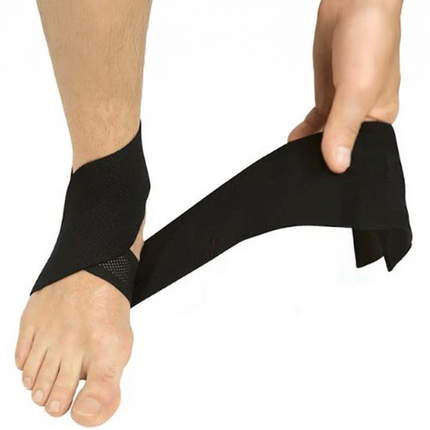 Tobillera Elástica Color Negro Ajustable Talla Única (SUP2065BLK)