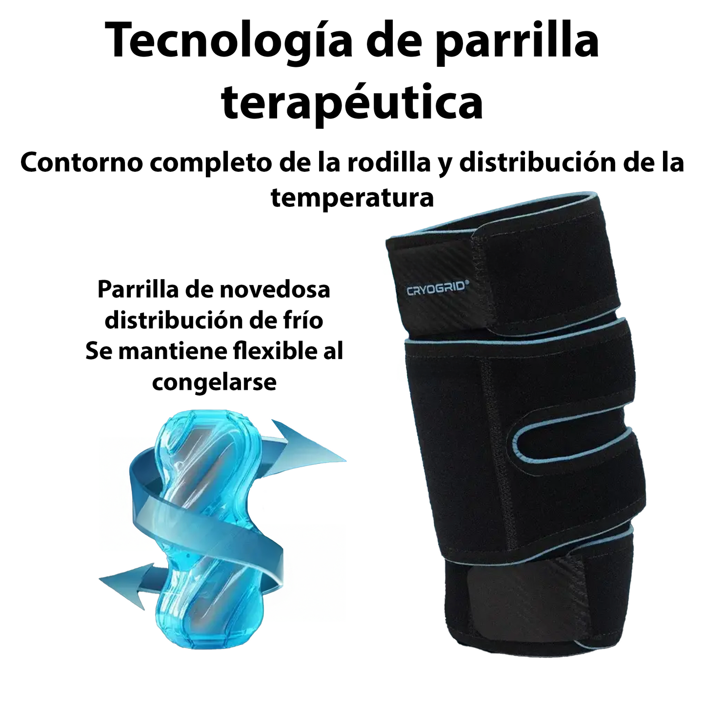 Rodillera térmica con compresas de gel (SUP3050)