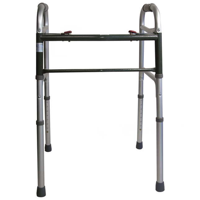 Andadera de Aluminio Plegable de Dos Botones STD (WA001US)