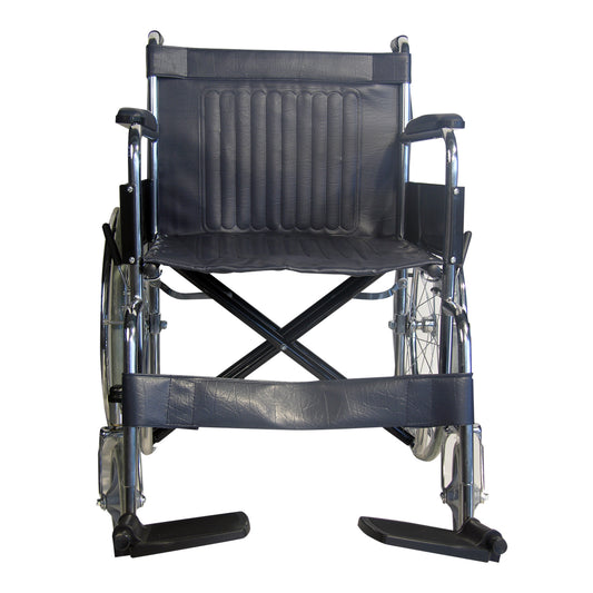 Silla de Ruedas 18" con Apoya Brazos y Pies Fijos Asiento de 20" (WC004US)