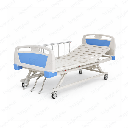 Cama hospitalaria manual de panel tubular