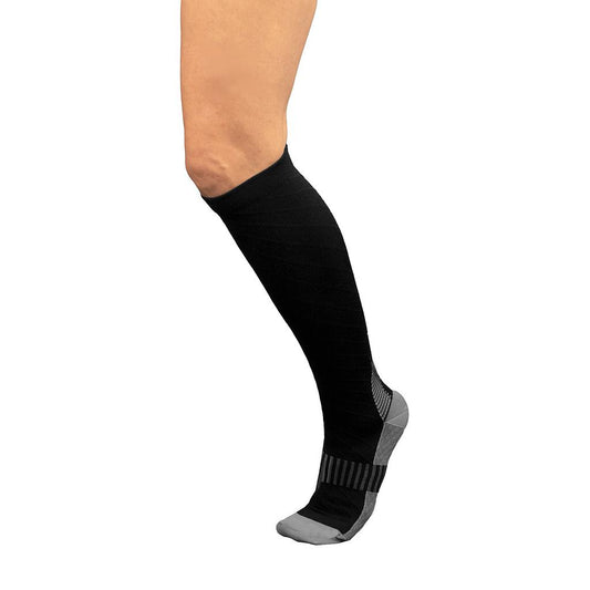 Medias de Compresión Deportiva Color Negro (SUP3012BLK)