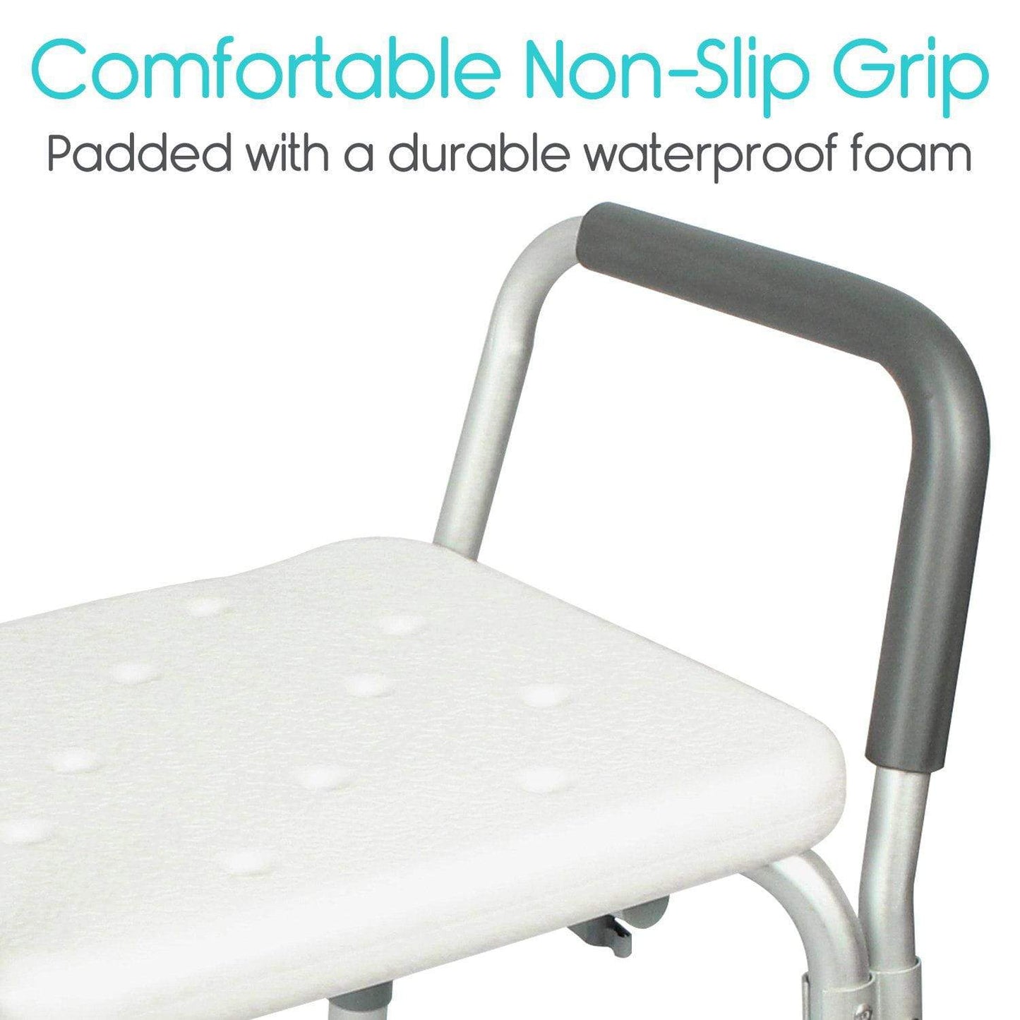 Silla de Ducha con Respaldar y Apoya Brazo (LVA1009)
