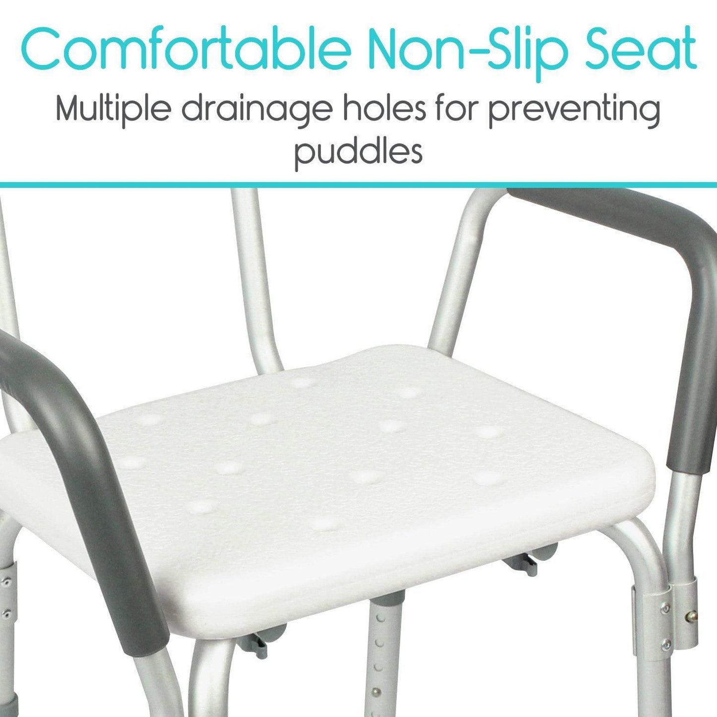 Silla de Ducha con Respaldar y Apoya Brazo (LVA1009)