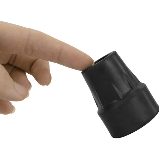 Punta de Goma para Bastón Color Negro - 2 Unidades (MOB1056BLKPAK2)