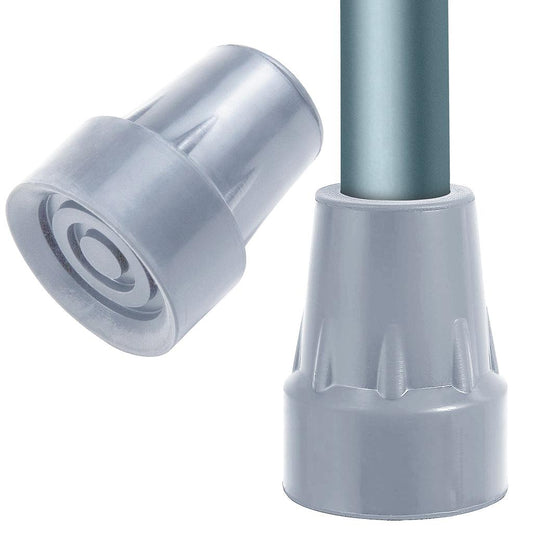 Punta de Goma para Bastón Color Gris - 2 Unidades (MOB1056GRYPAK2)